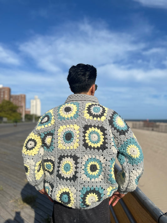 Crochet Granny Square Cardigan